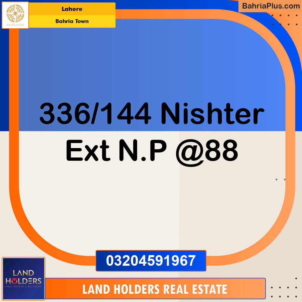 Residential Plot for Sale in Bahria Town, Lahore - (BP-203125)
