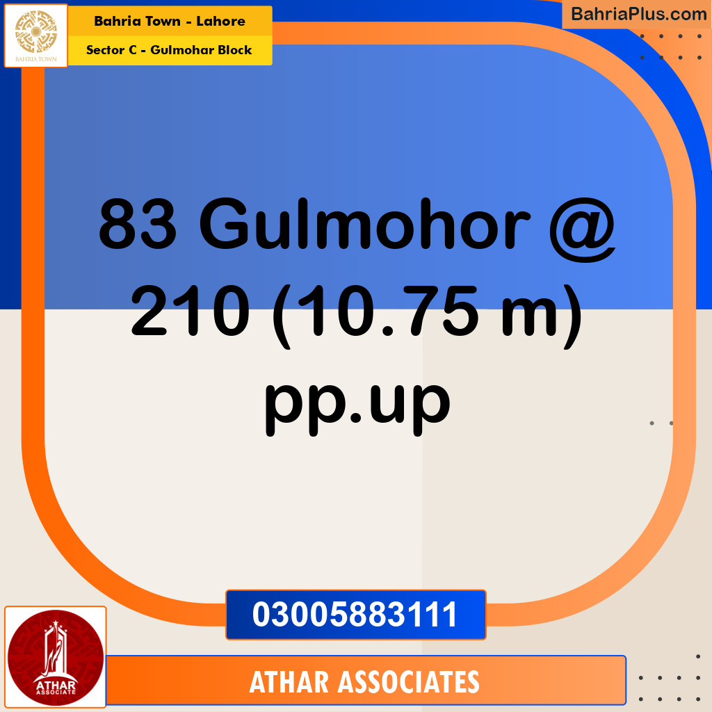 10 Marla Residential Plot for Sale in Sector C - Gulmohar Block -  Bahria Town, Lahore - (BP-203155)