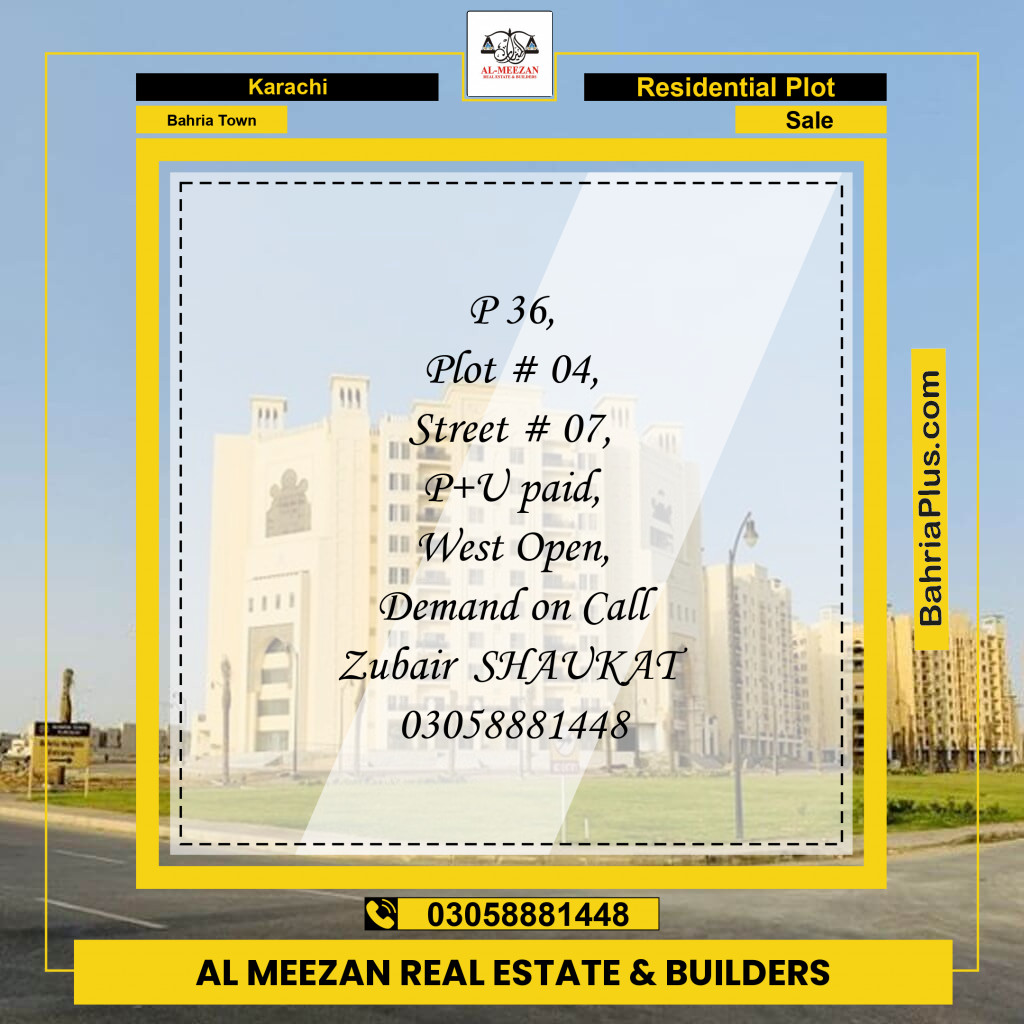 500 Sq. Yards Residential Plot for Sale in Bahria Town, Karachi - (BP-203292)