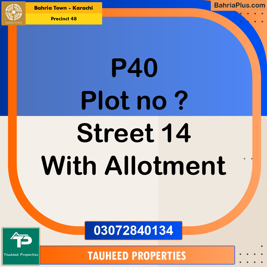 250 Sq. Yards Residential Plot for Sale in Precinct 48 -  Bahria Town, Karachi - (BP-203340)