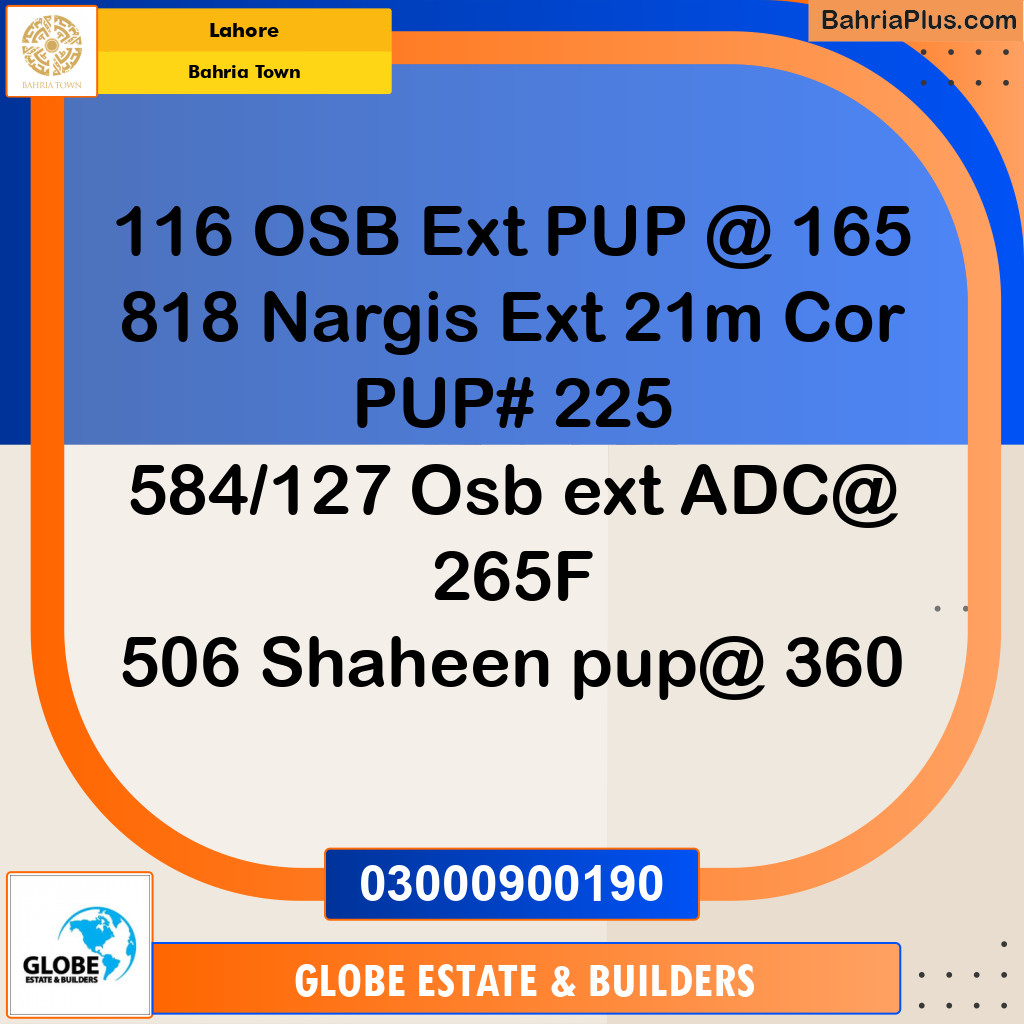 Residential Plot for Sale in Bahria Town, Lahore - (BP-203391)