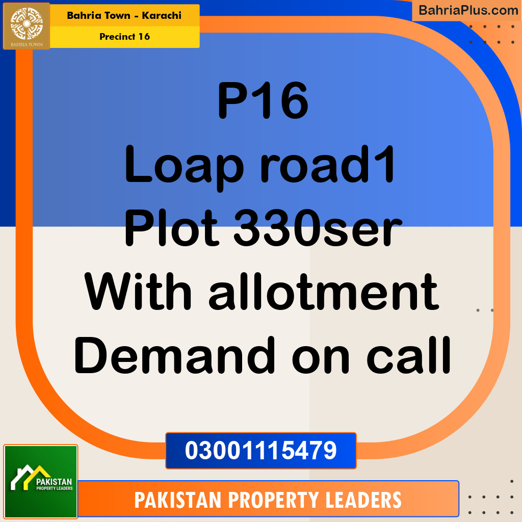 250 Sq. Yards Residential Plot for Sale in Precinct 16 - Bahria Town, Karachi - (BP-203399)