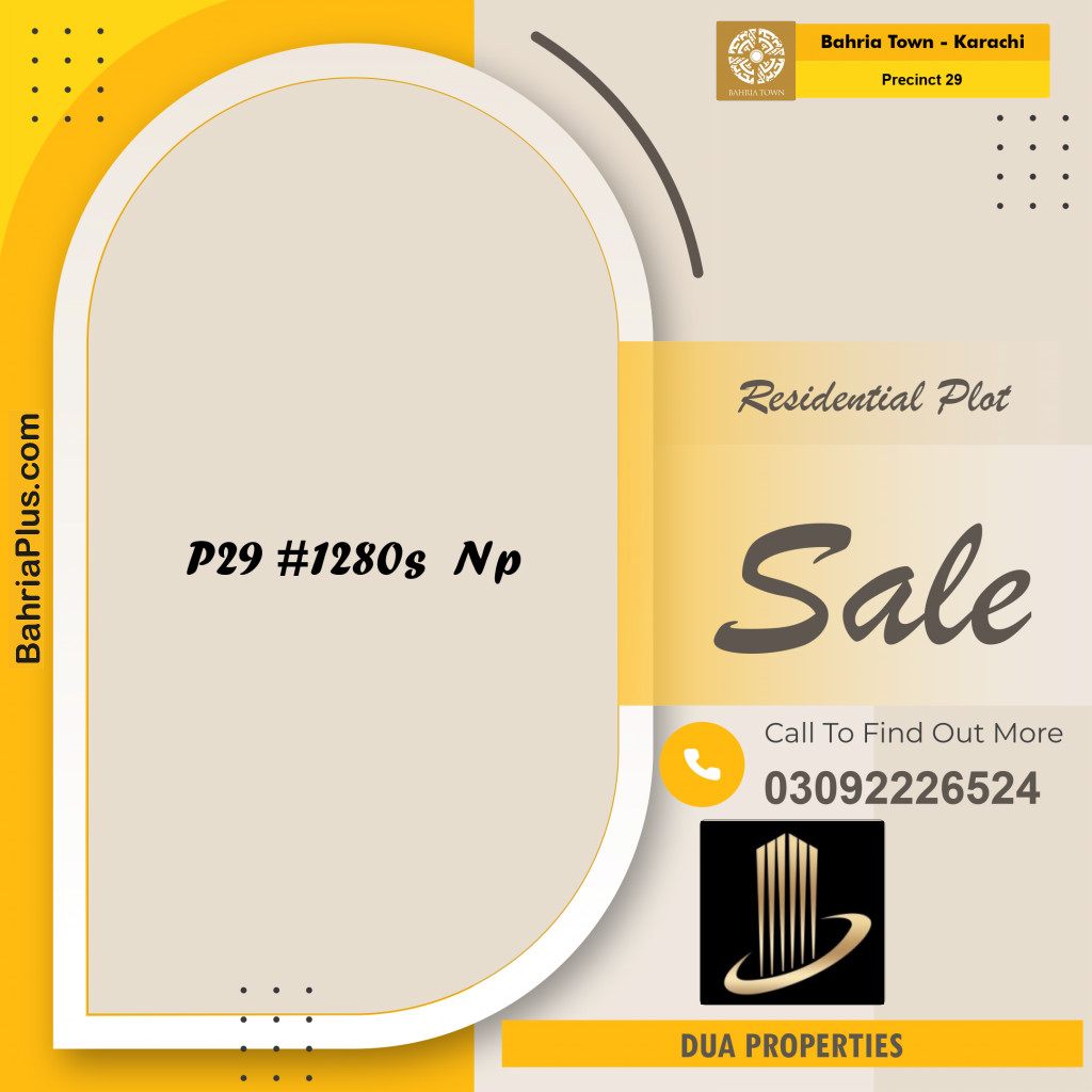 500 Sq. Yards Residential Plot for Sale in Precinct 29 -  Bahria Town, Karachi - (BP-203502)