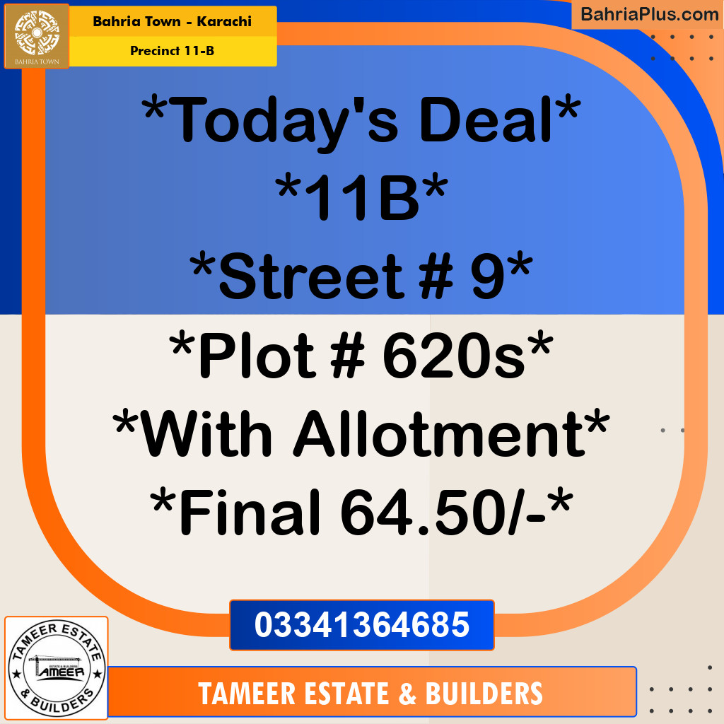 125 Sq. Yards Residential Plot for Sale in Precinct 11-B -  Bahria Town, Karachi - (BP-203651)