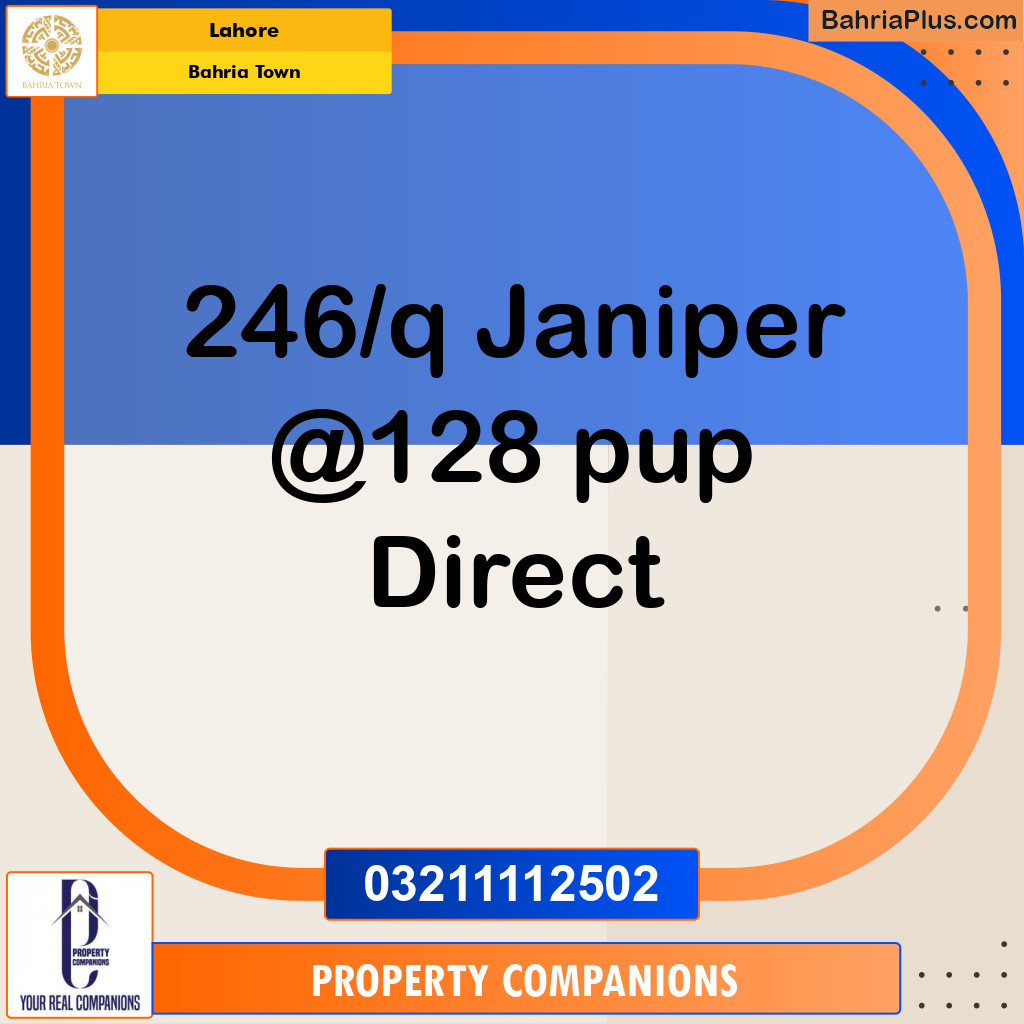 Residential Plot for Sale in Bahria Town, Lahore - (BP-203790)