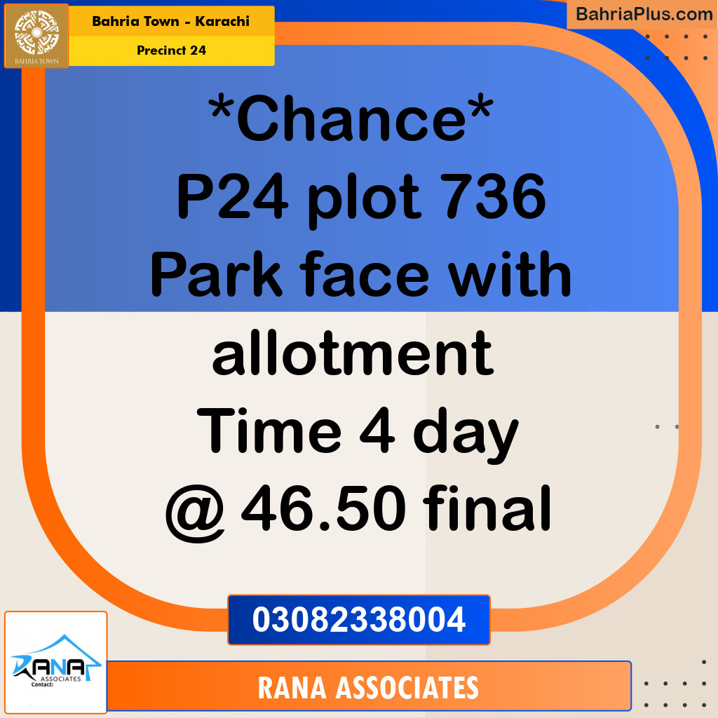 125 Sq. Yards Residential Plot for Sale in Precinct 24 - Bahria Town, Karachi - (BP-203819)