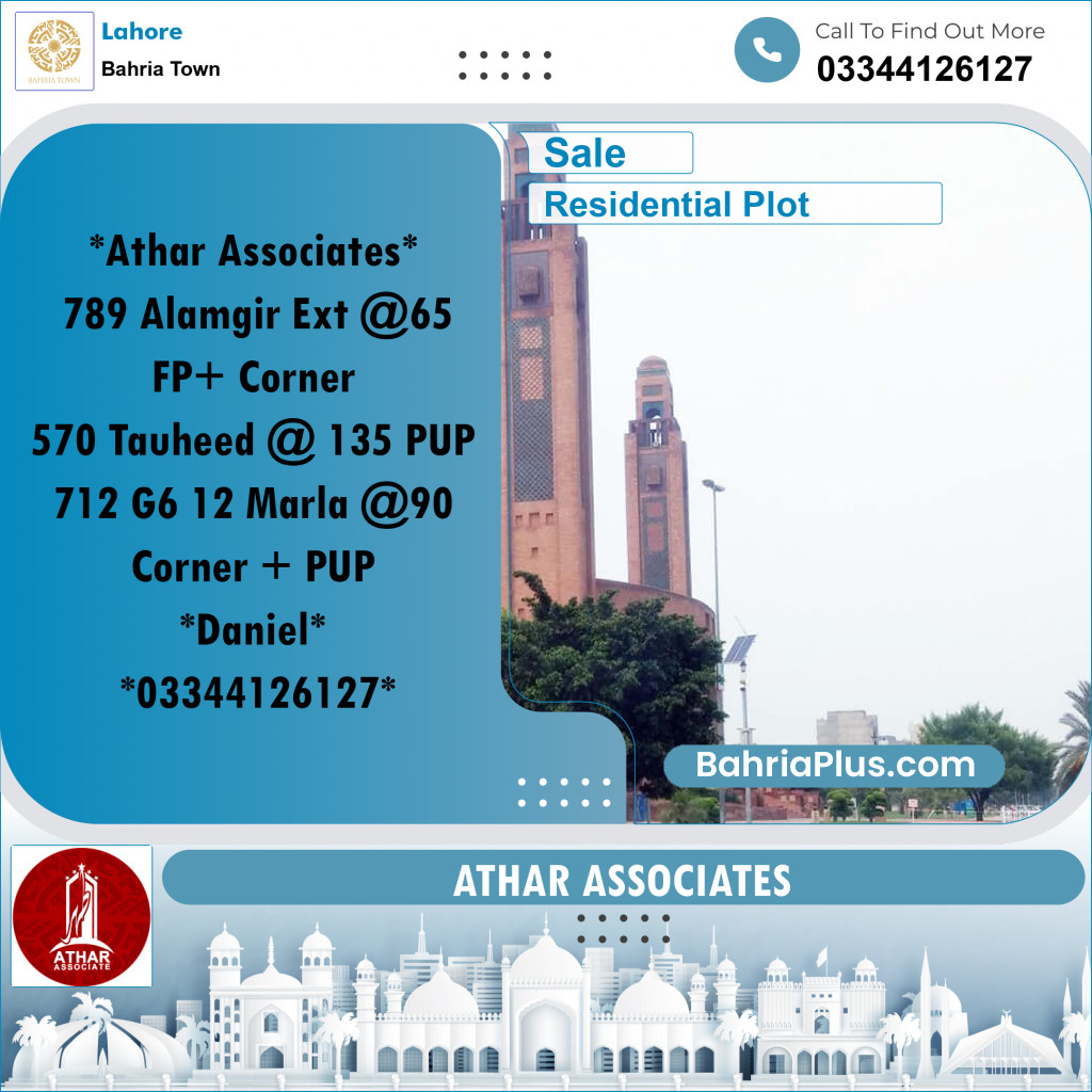5 Marla Residential Plot for Sale in Bahria Town, Lahore - (BP-203850)
