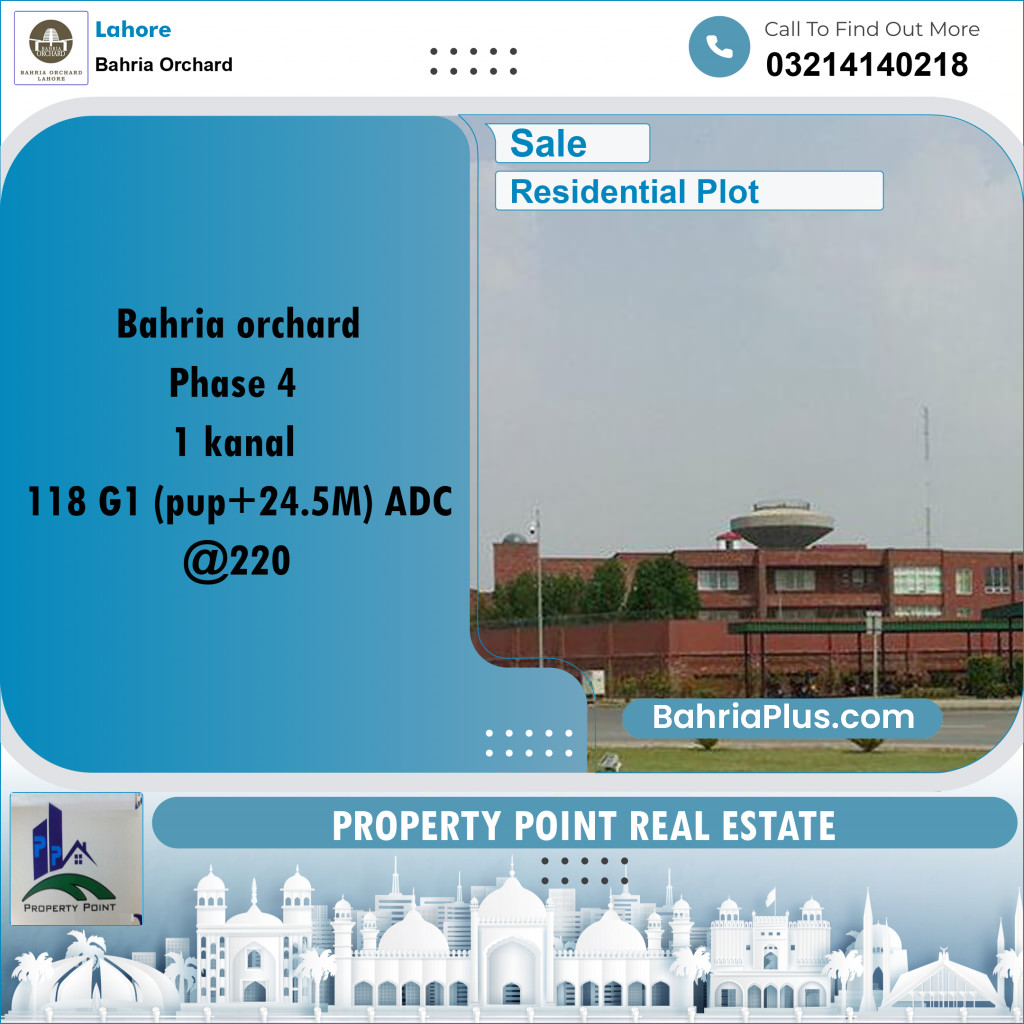 Residential Plot for Sale in Bahria Orchard, Lahore - (BP-203924)