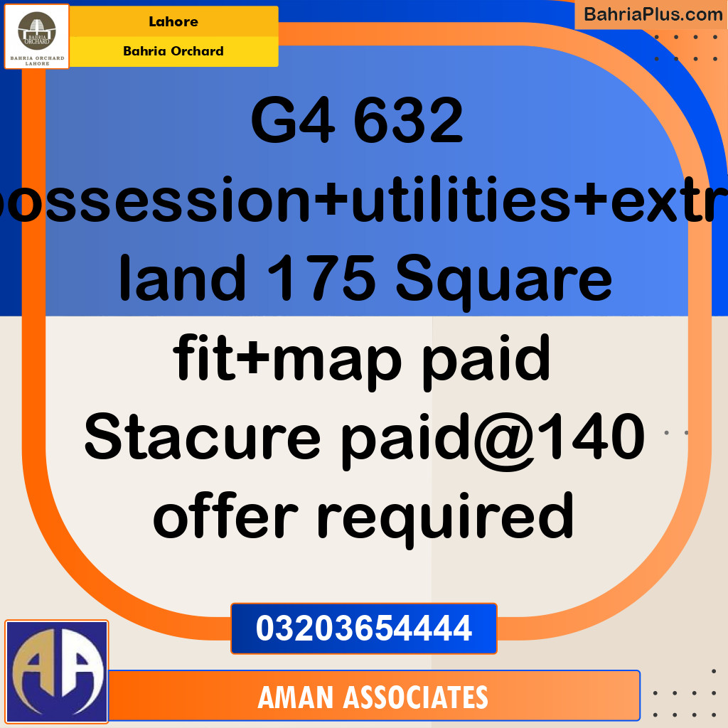 Residential Plot for Sale in Bahria Orchard, Lahore - (BP-203955)