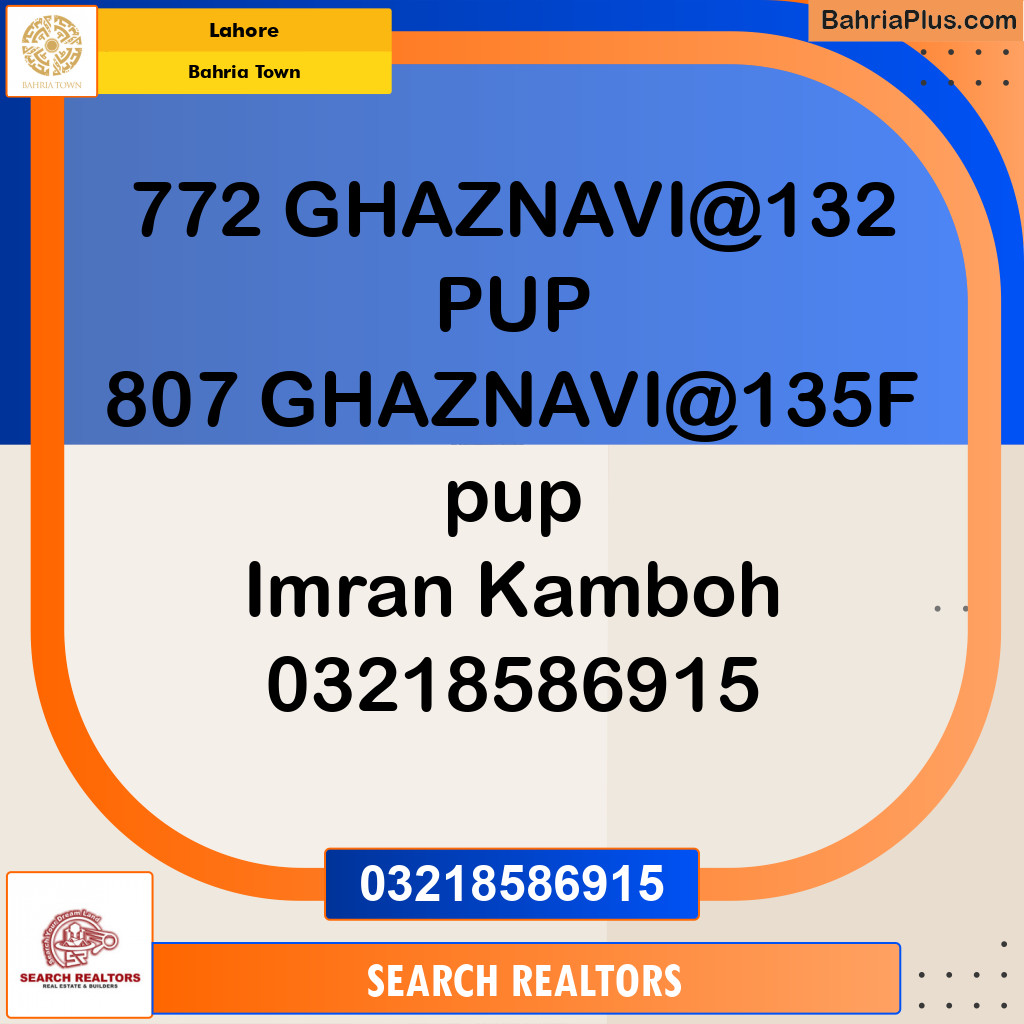 Residential Plot for Sale in Bahria Town, Lahore - (BP-204035)