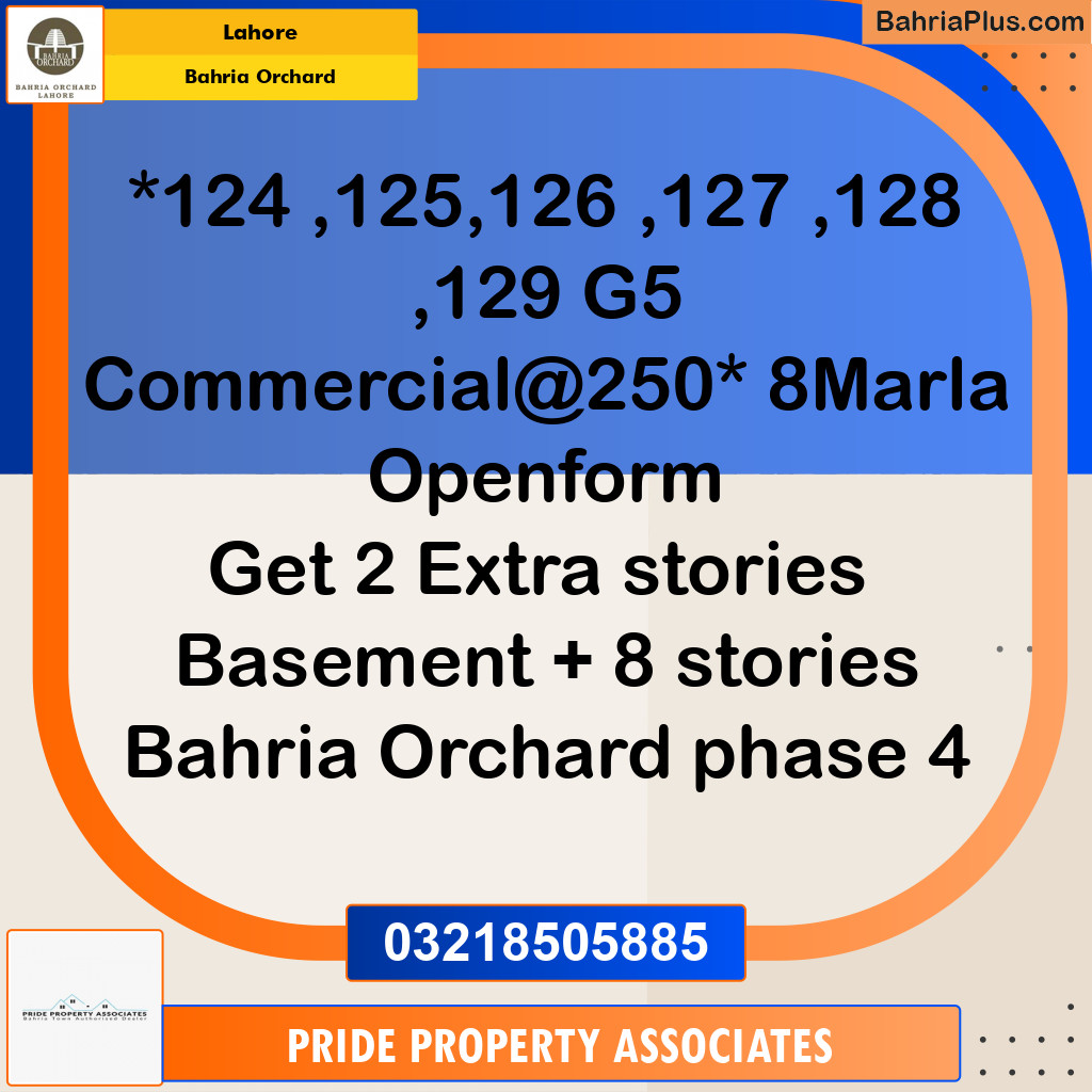 Commercial Plot for Sale in Bahria Orchard, Lahore - (BP-204097)