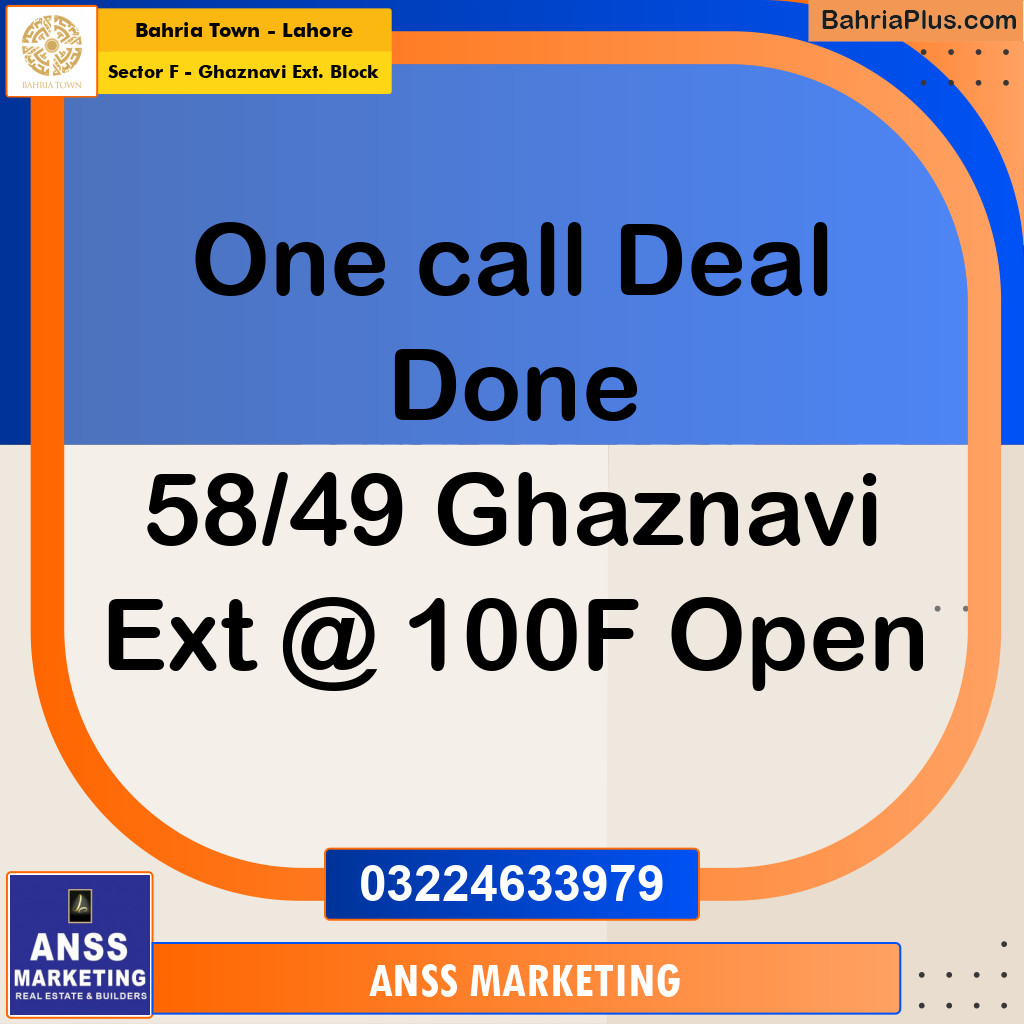 10 Marla Residential Plot for Sale in Sector F - Ghaznavi Ext. Block - Bahria Town, Lahore - (BP-204147)