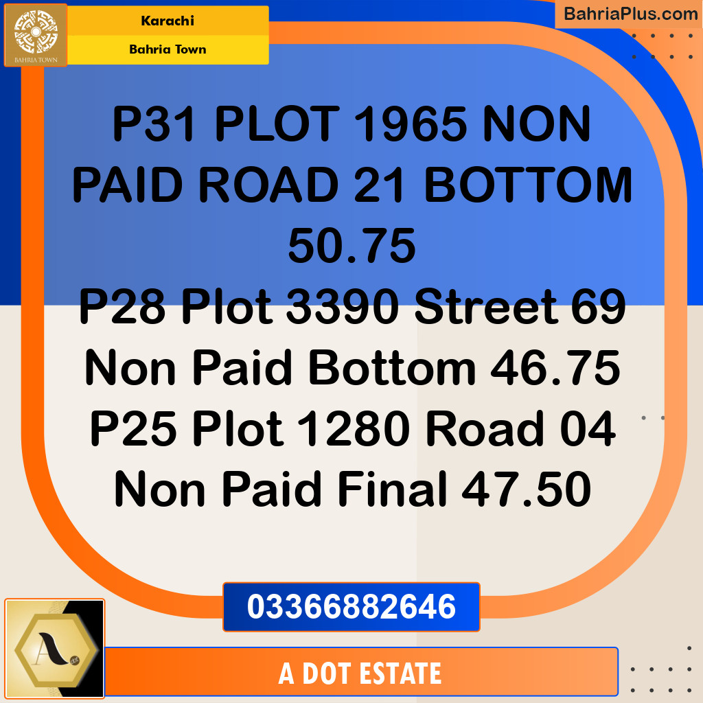 125 Sq. Yards Residential Plot for Sale in Bahria Town, Karachi - (BP-204262)