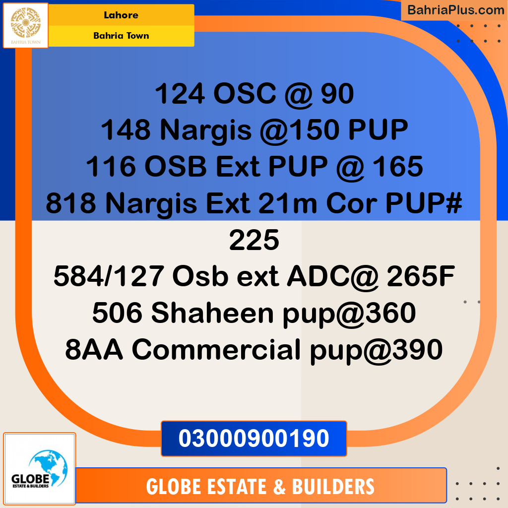 Residential Plot for Sale in Bahria Town, Lahore - (BP-204297)