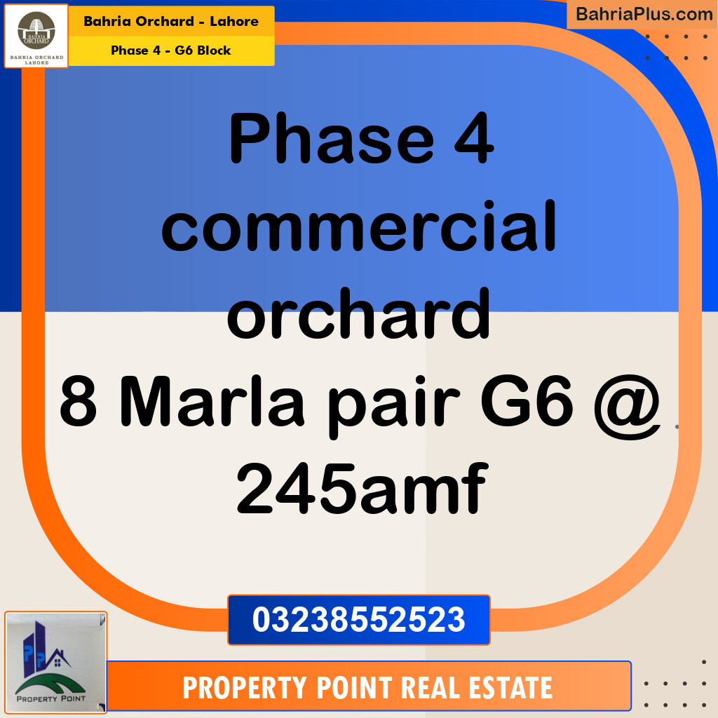 Residential Plot for Sale in Phase 4 - G6 Block -  Bahria Orchard, Lahore - (BP-204439)