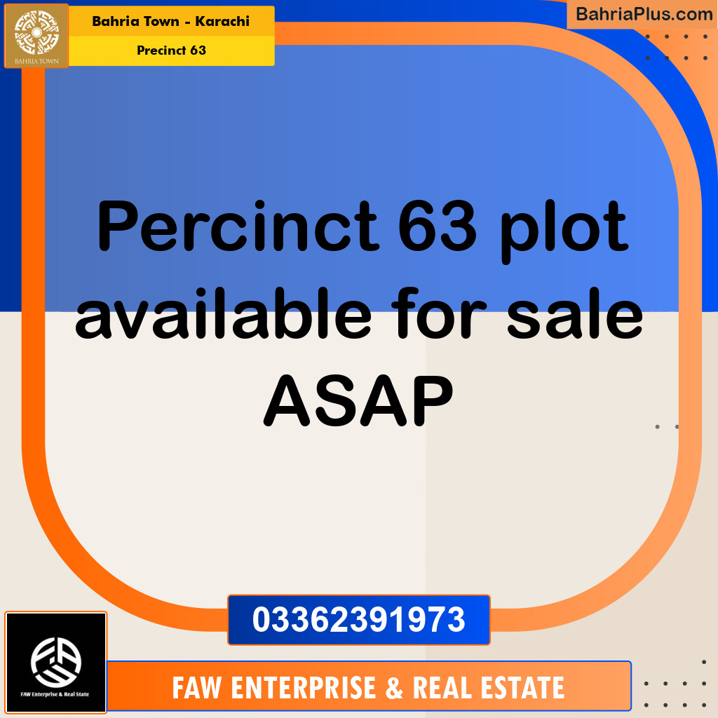 125 Sq. Ft. Residential Plot for Sale in Precinct 63 -  Bahria Town, Karachi - (BP-204452)