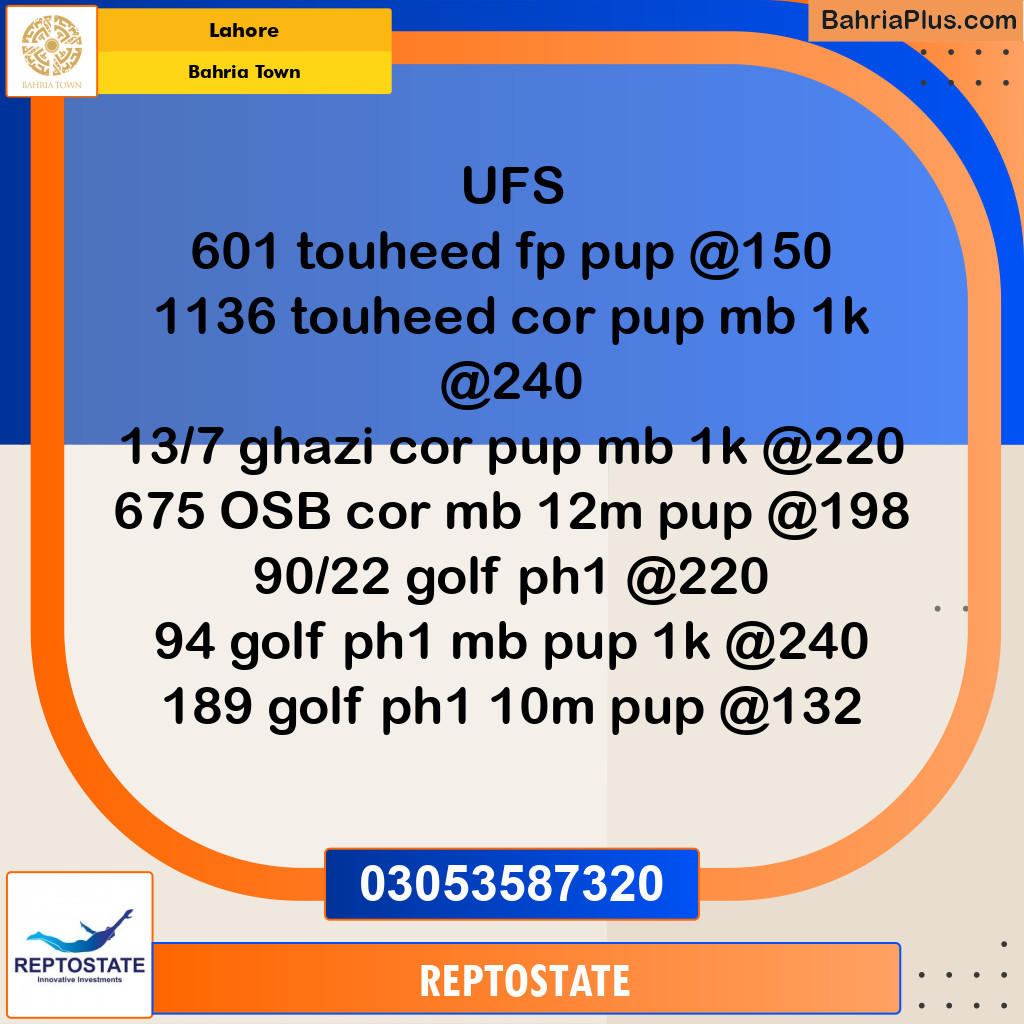 Residential Plot for Sale in Bahria Town, Lahore - (BP-204460)
