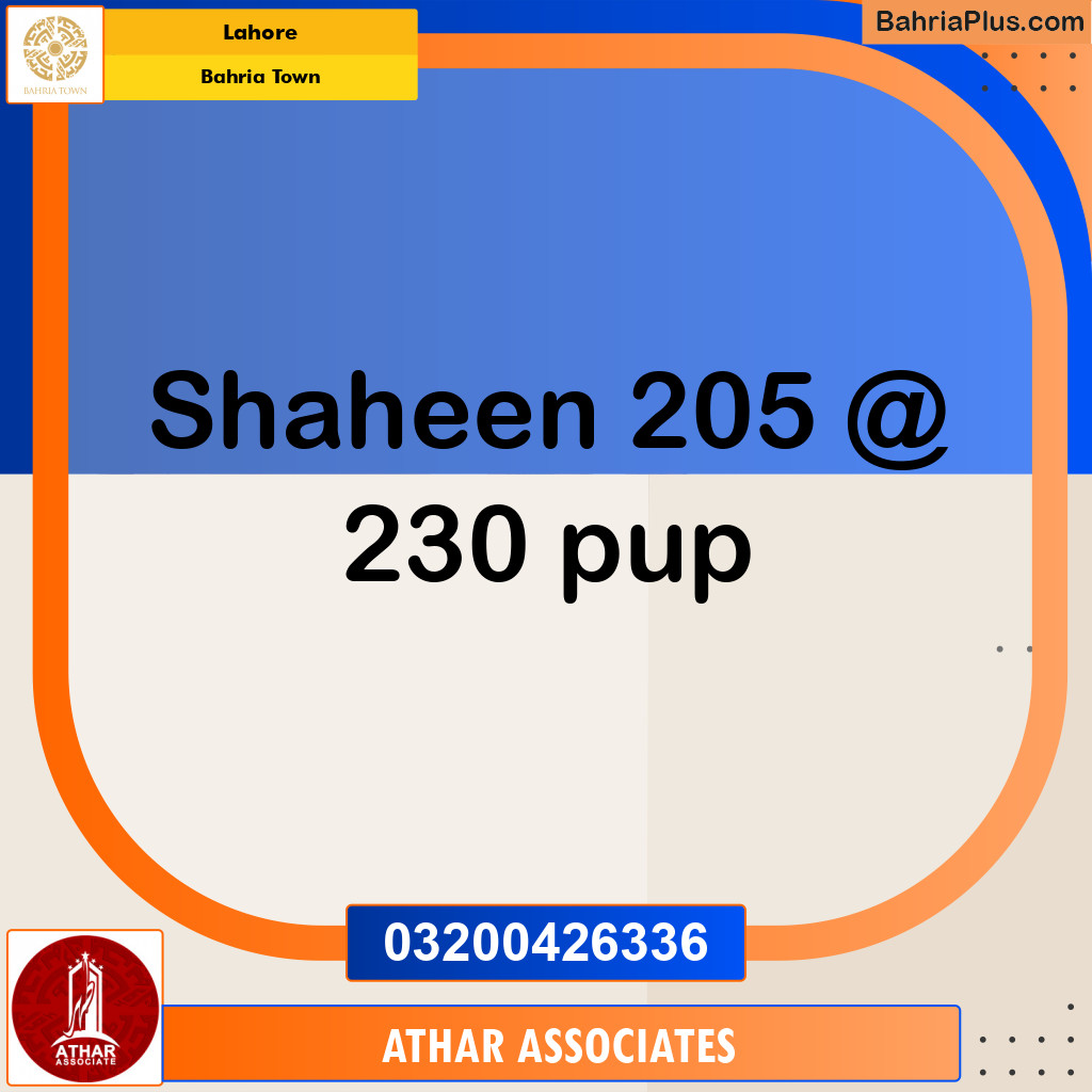 Residential Plot for Sale in Bahria Town, Lahore - (BP-204616)