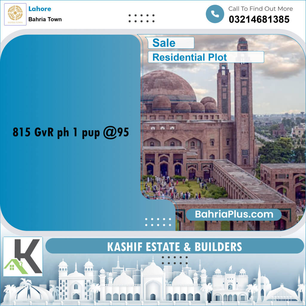 Residential Plot for Sale in Bahria Town, Lahore - (BP-204650)