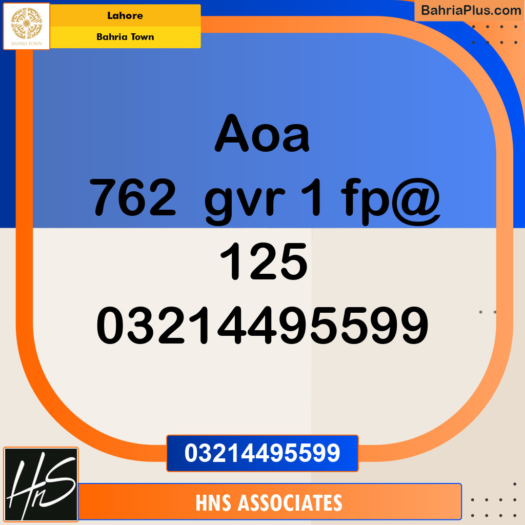 Residential Plot for Sale in Bahria Town, Lahore - (BP-204715)