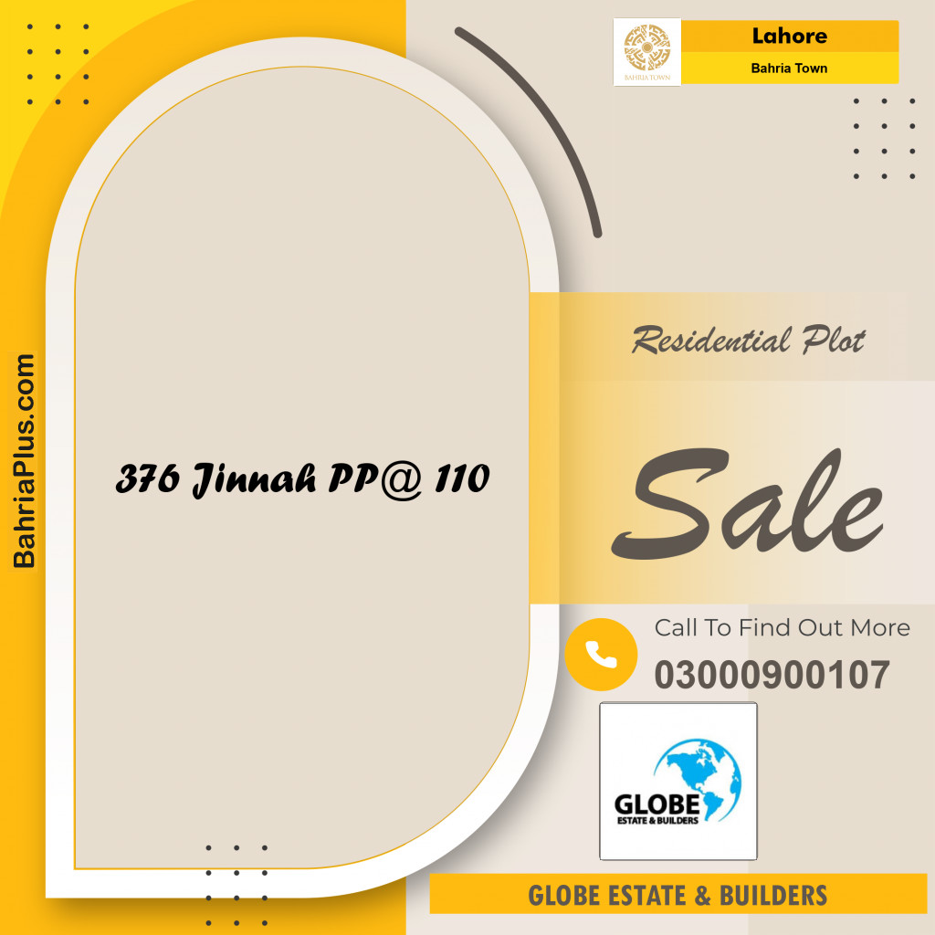 Residential Plot for Sale in Bahria Town, Lahore - (BP-204734)