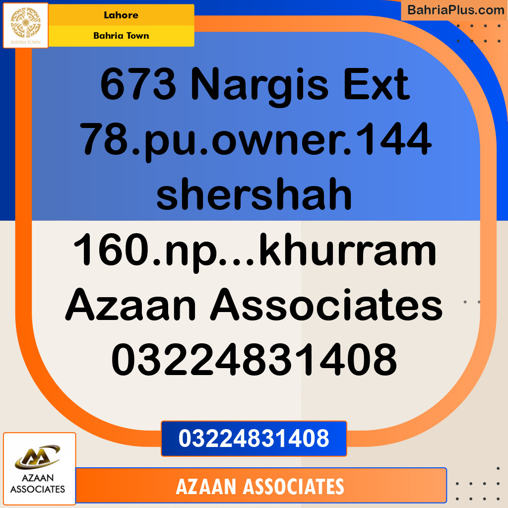 Residential Plot for Sale in Bahria Town, Lahore - (BP-204740)
