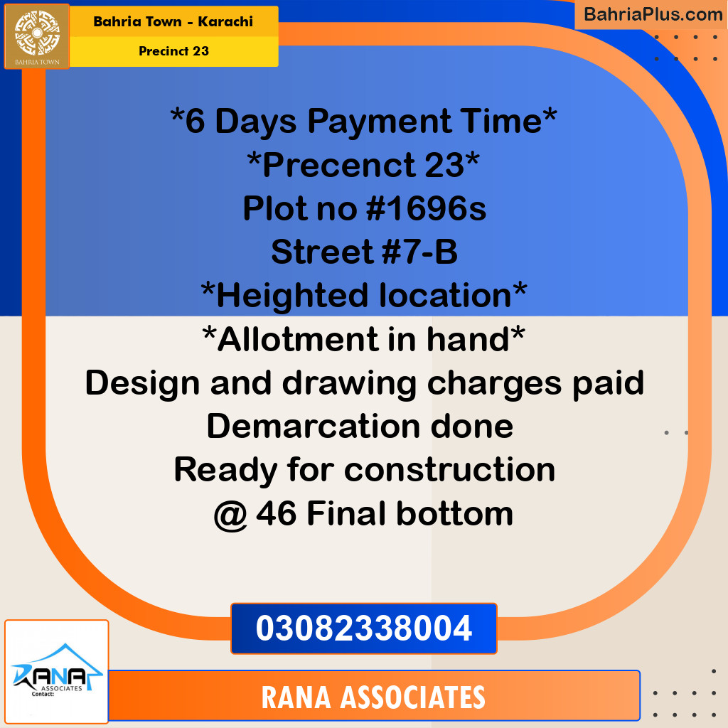 125 Sq. Yards Residential Plot for Sale in Precinct 23 -  Bahria Town, Karachi - (BP-204760)