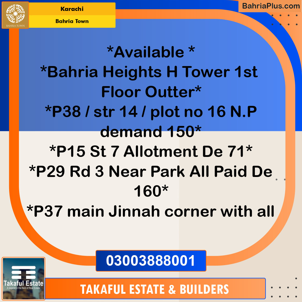 Residential Plot for Sale in Bahria Town, Karachi - (BP-204799)