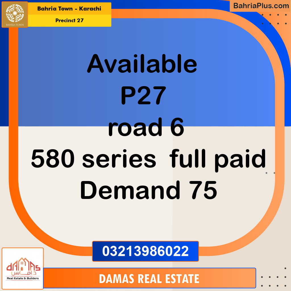 125 Sq. Yards Residential Plot for Sale in Precinct 27 -  Bahria Town, Karachi - (BP-204801)