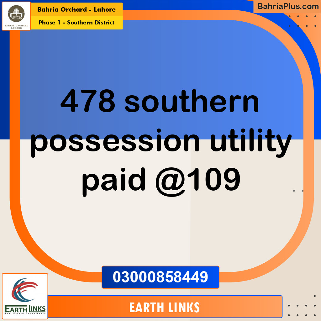 10 Marla Residential Plot for Sale in Phase 1 - Southern District - Bahria Orchard, Lahore - (BP-204830)