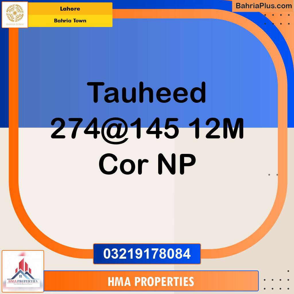 12 Marla Residential Plot for Sale in Bahria Town, Lahore - (BP-204957)