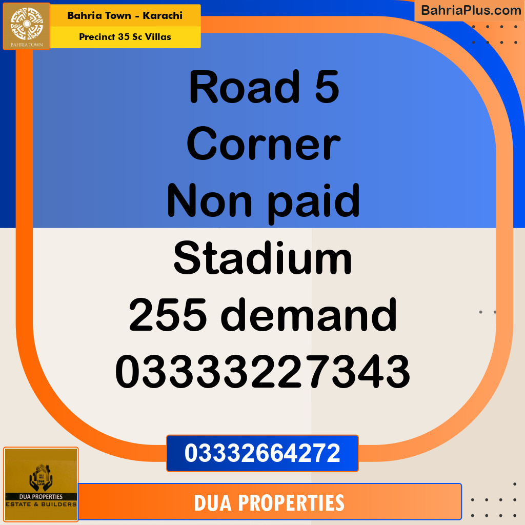 Residential Plot for Sale in Precinct 35 SC Villas -  Bahria Town, Karachi - (BP-205181)