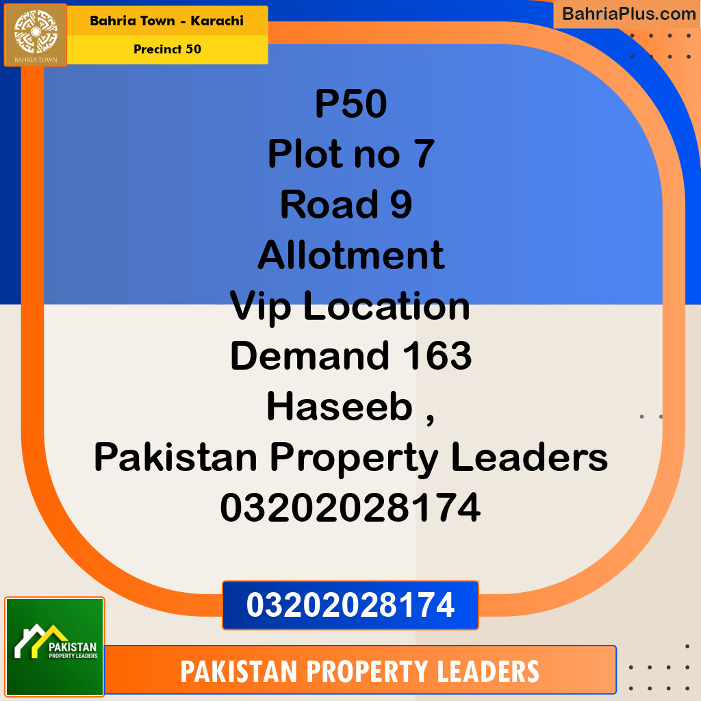 500 Sq. Yards Residential Plot for Sale in Precinct 50 -  Bahria Town, Karachi - (BP-205230)