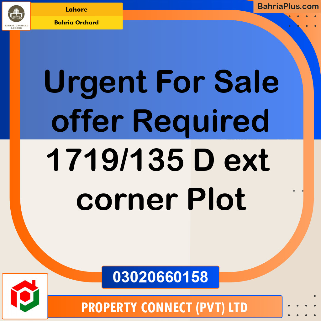 Residential Plot for Sale in Bahria Orchard, Lahore - (BP-205305)