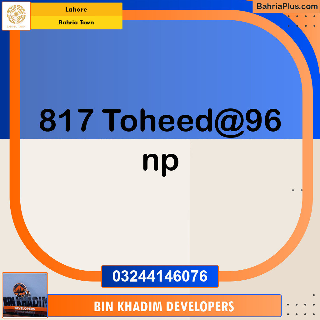 Residential Plot for Sale in Bahria Town, Lahore - (BP-205355)