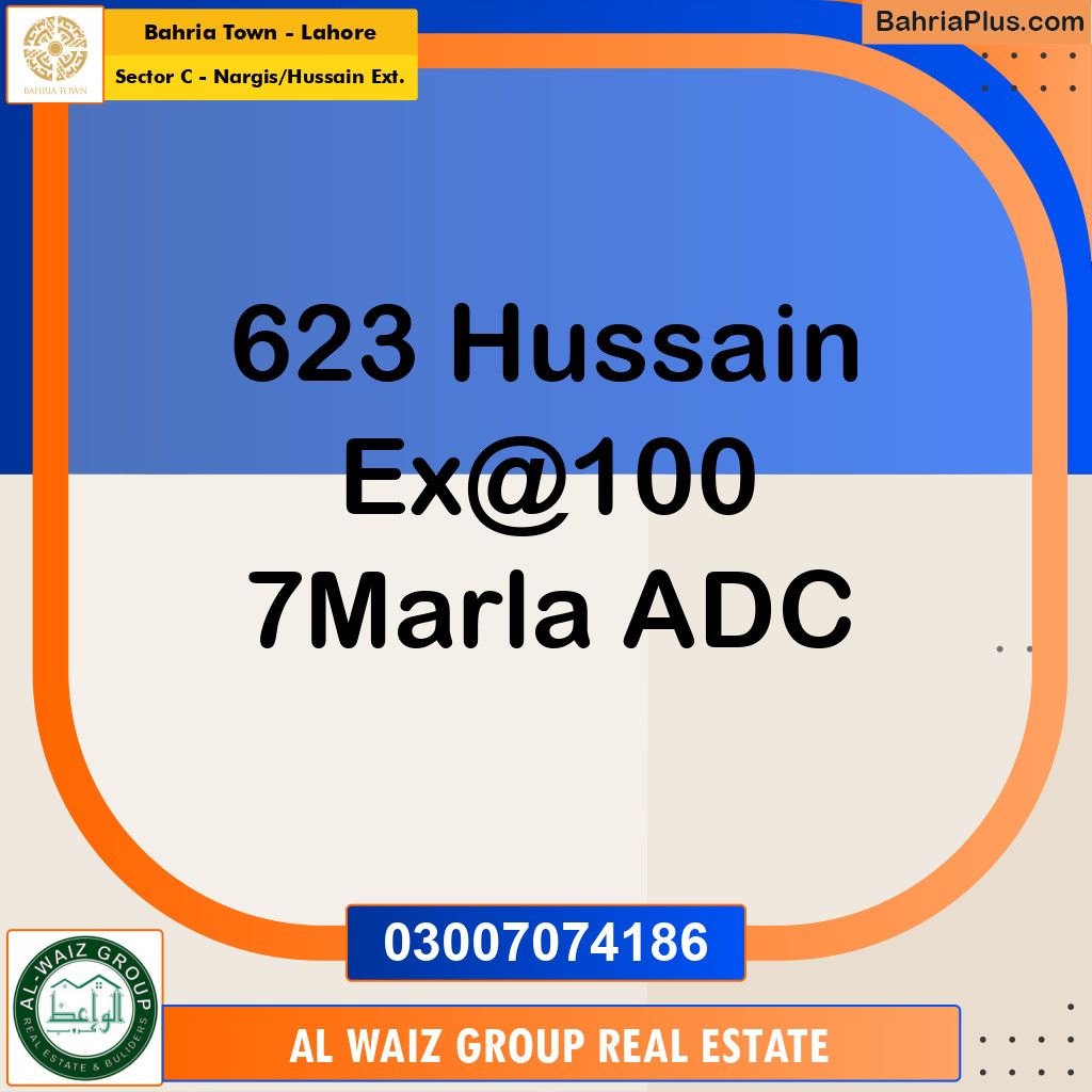 7 Marla Residential Plot for Sale in Sector C - Nargis/Hussain Ext. - Bahria Town, Lahore - (BP-205412)