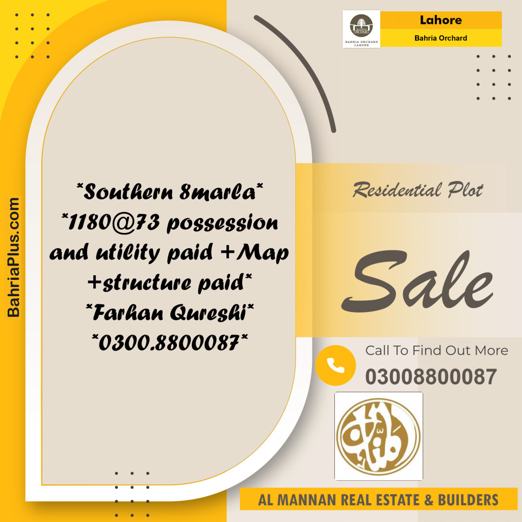 Residential Plot for Sale in Bahria Orchard, Lahore - (BP-205463)