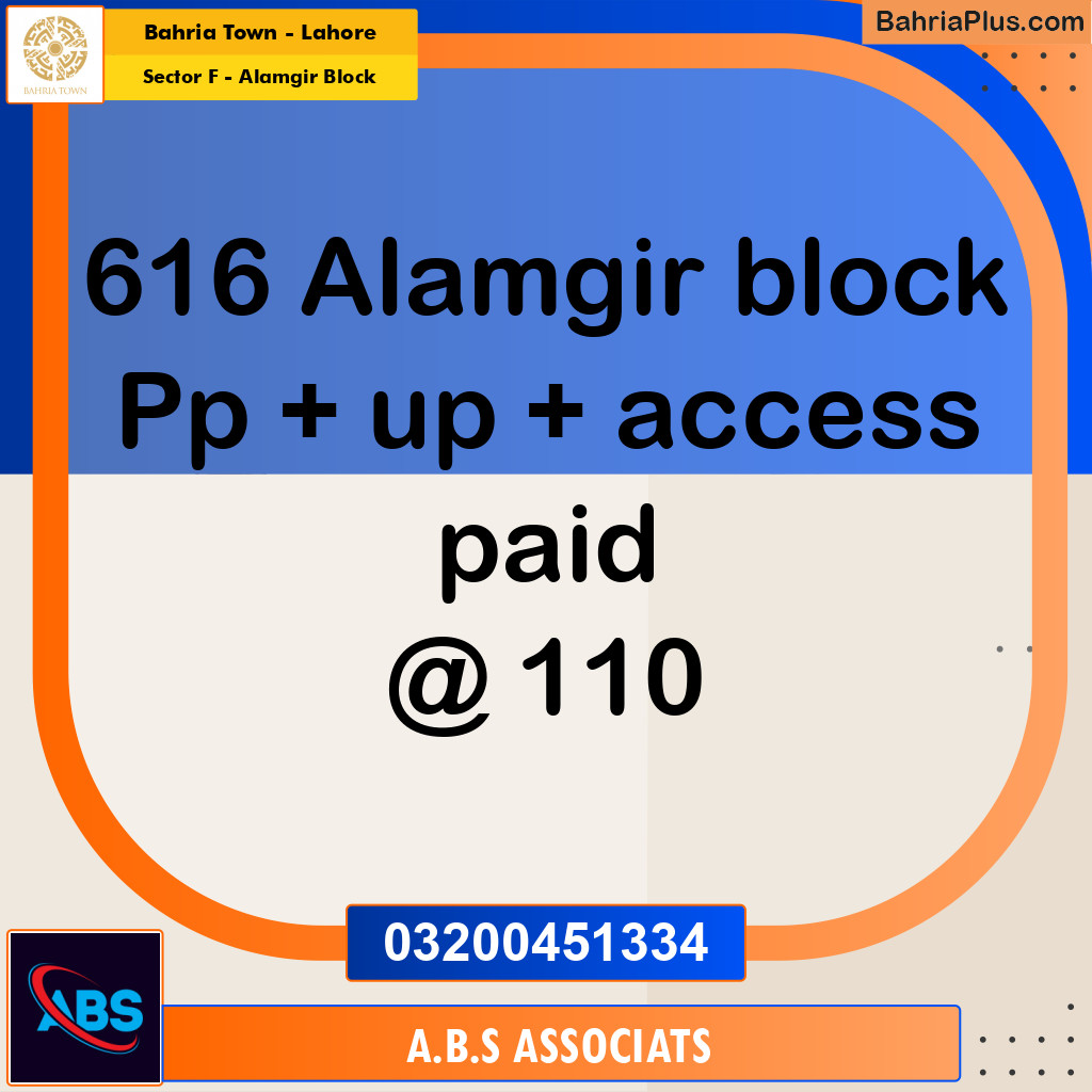 10 Marla Residential Plot for Sale in Sector F - Alamgir Block -  Bahria Town, Lahore - (BP-205533)