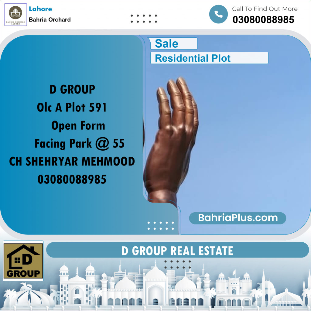 Residential Plot for Sale in Bahria Orchard, Lahore - (BP-205585)