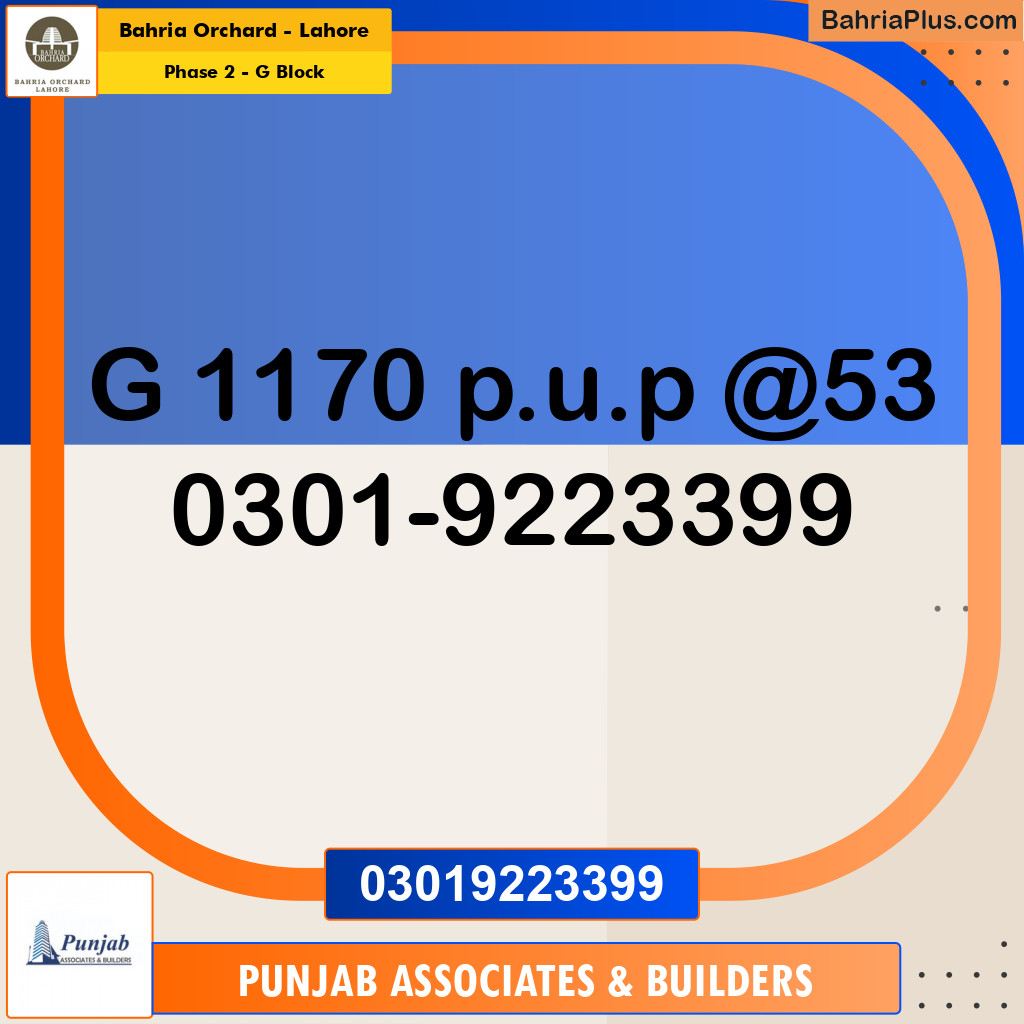 5 Marla Residential Plot for Sale in Phase 2 - G Block - Bahria Orchard, Lahore - (BP-205721)