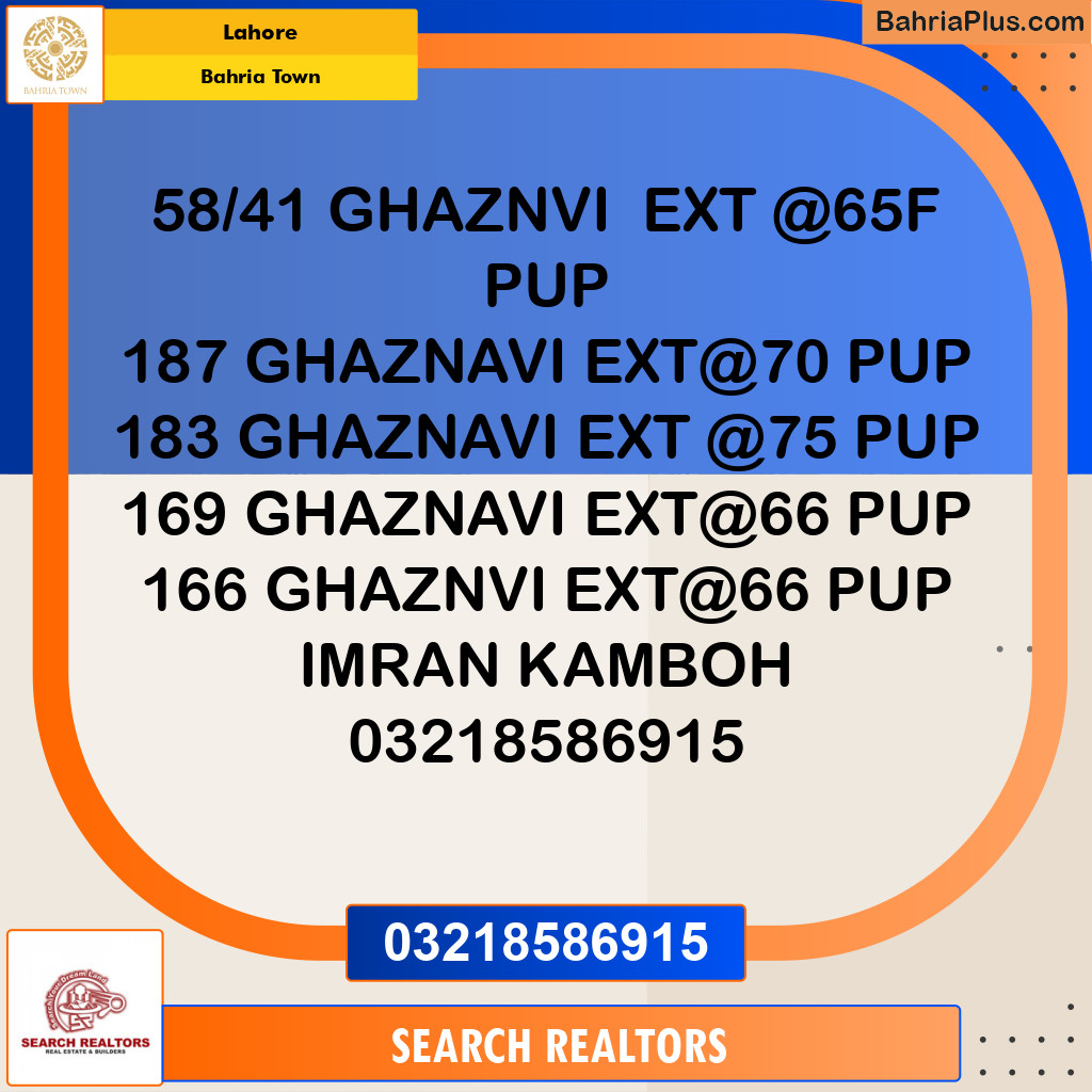 Residential Plot for Sale in Bahria Town, Lahore - (BP-205777)