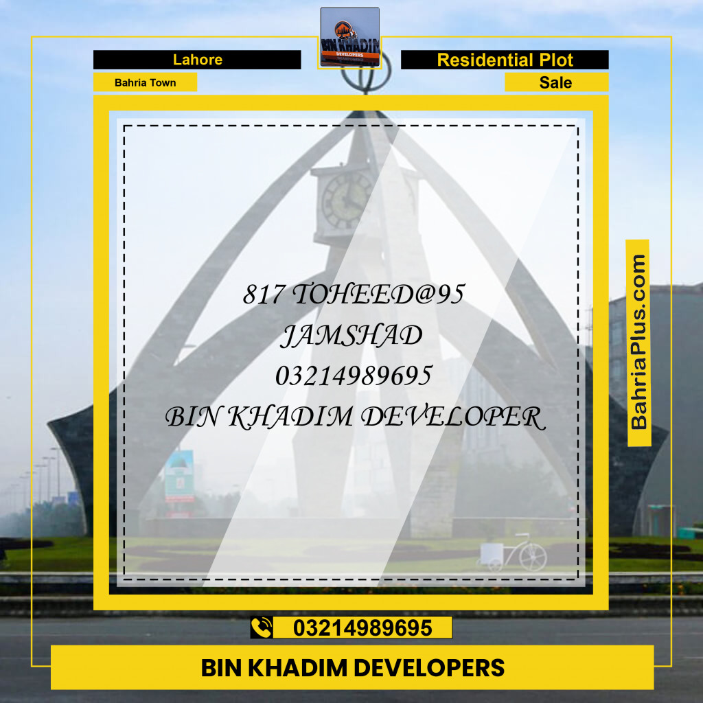 Residential Plot for Sale in Bahria Town, Lahore - (BP-205784)