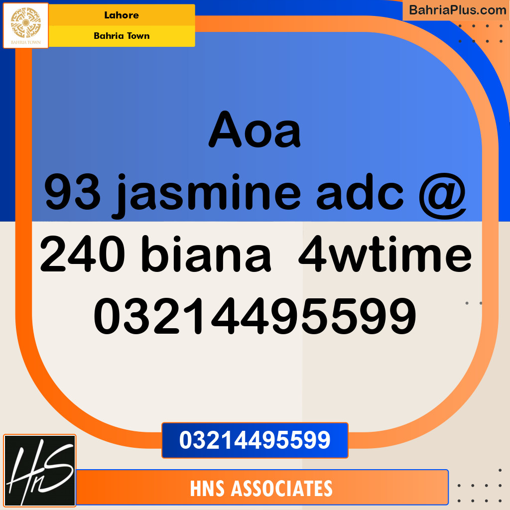 Residential Plot for Sale in Bahria Town, Lahore - (BP-205787)