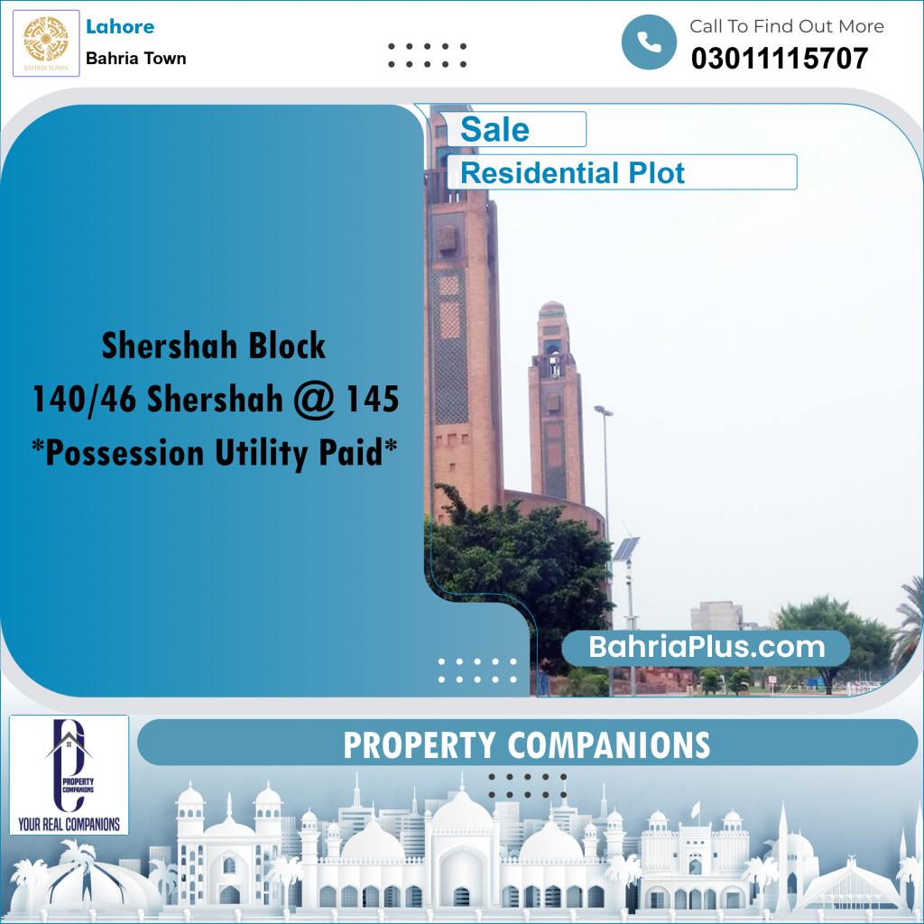 Residential Plot for Sale in Bahria Town, Lahore - (BP-205857)
