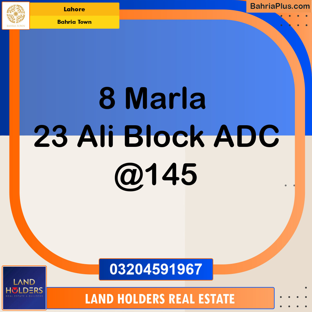 Residential Plot for Sale in Bahria Town, Lahore - (BP-205895)
