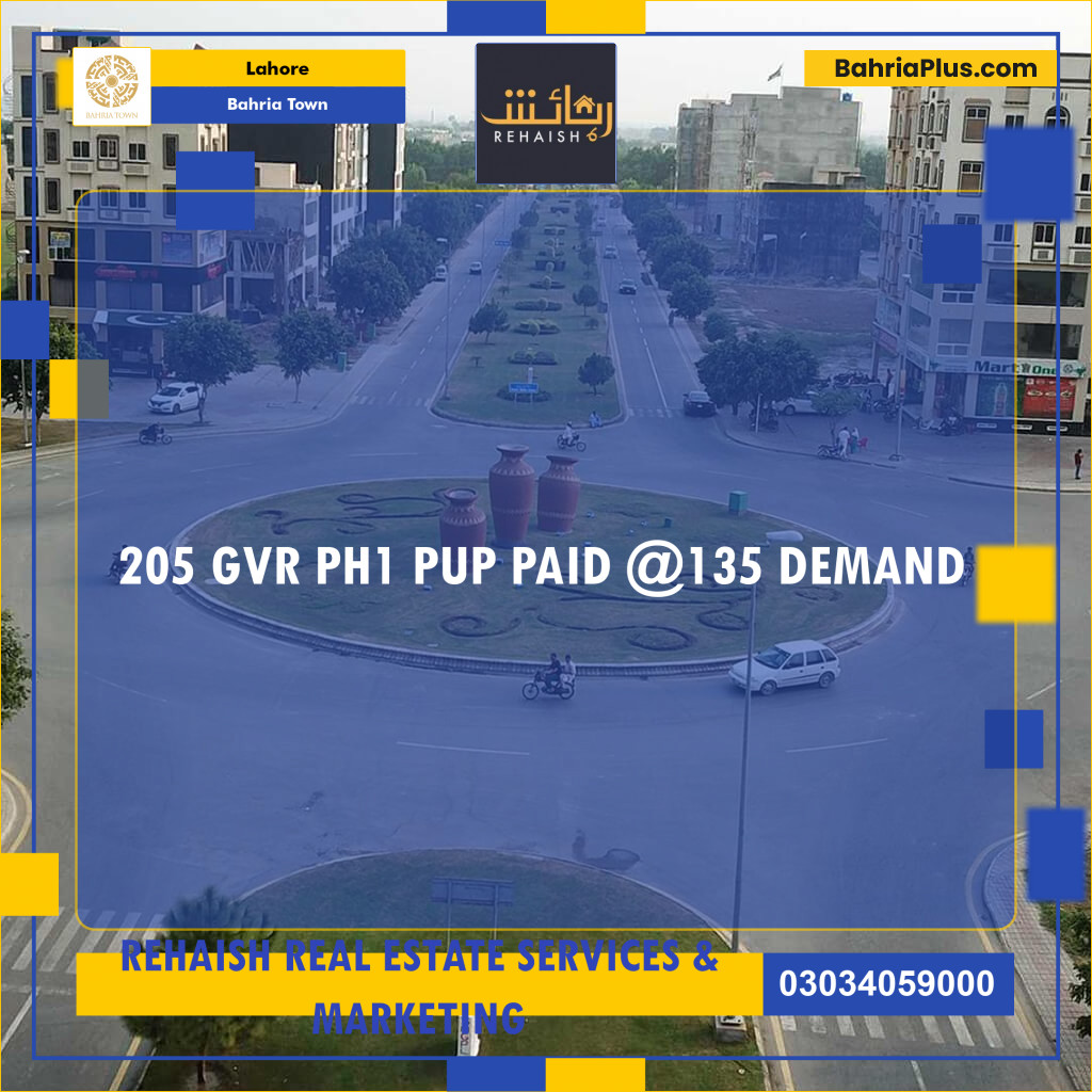 Residential Plot for Sale in Bahria Town, Lahore - (BP-205923)