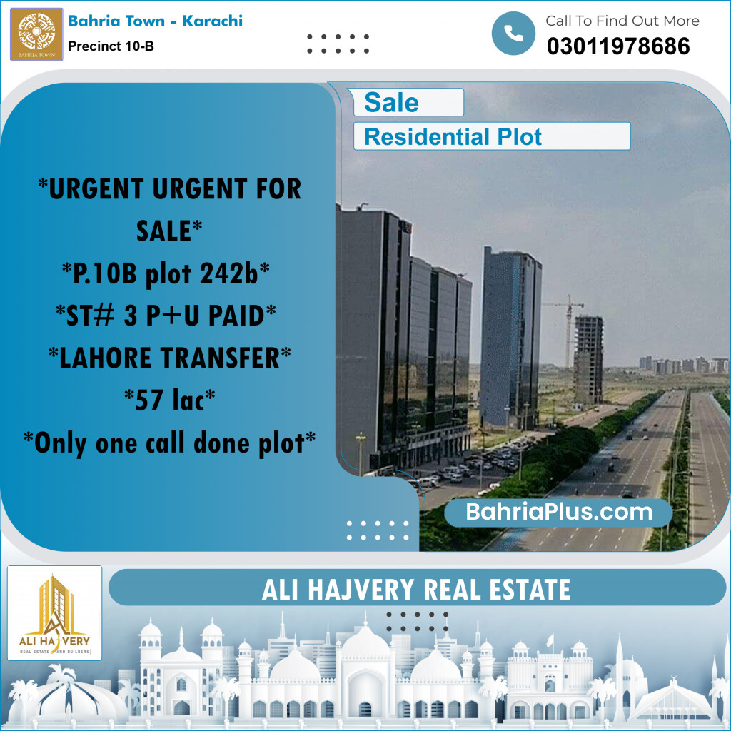 5 Marla Residential Plot for Sale in Precinct 10-B -  Bahria Town, Karachi - (BP-206156)