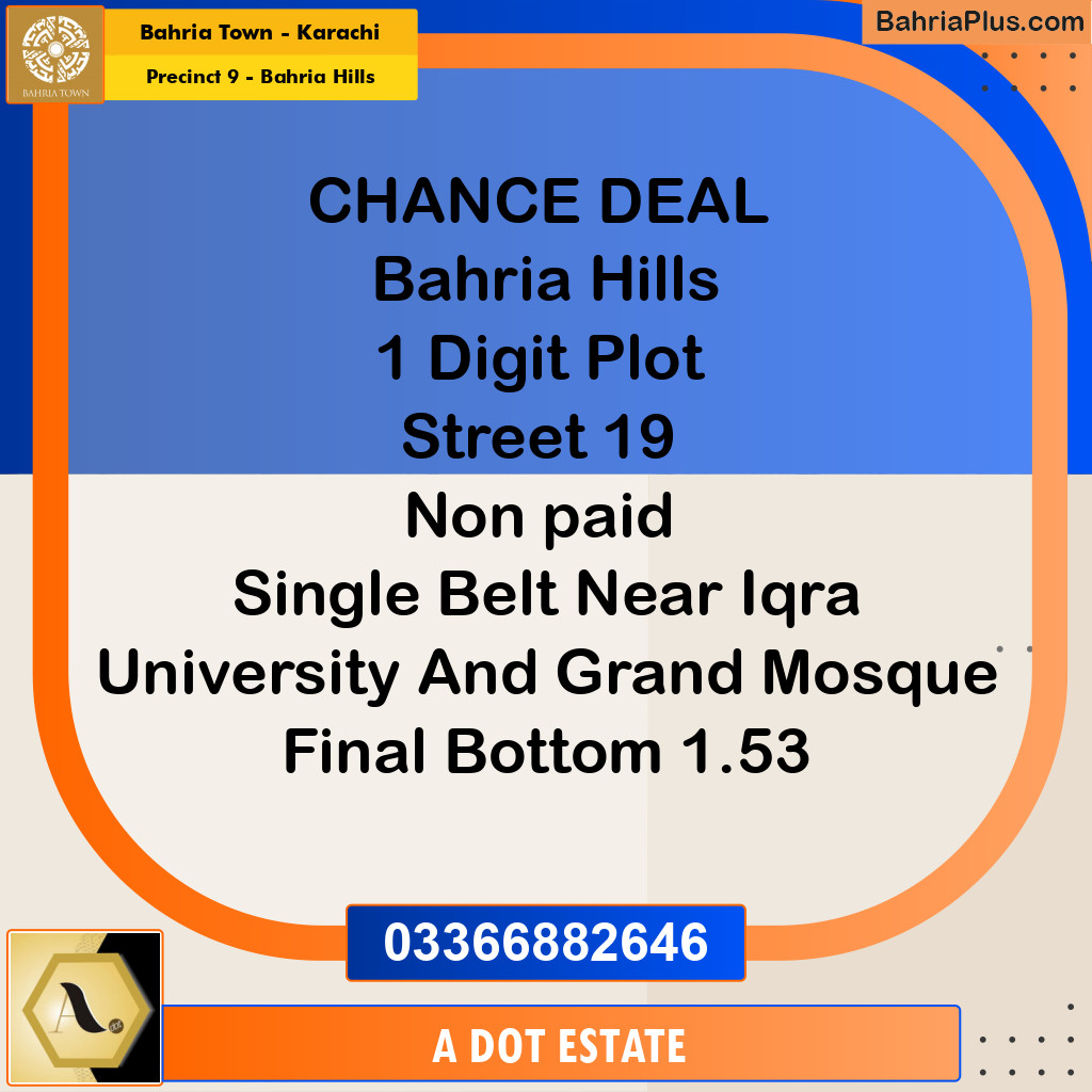 500 Sq. Yards Residential Plot for Sale in Precinct 9 - Bahria Hills -  Bahria Town, Karachi - (BP-206190)