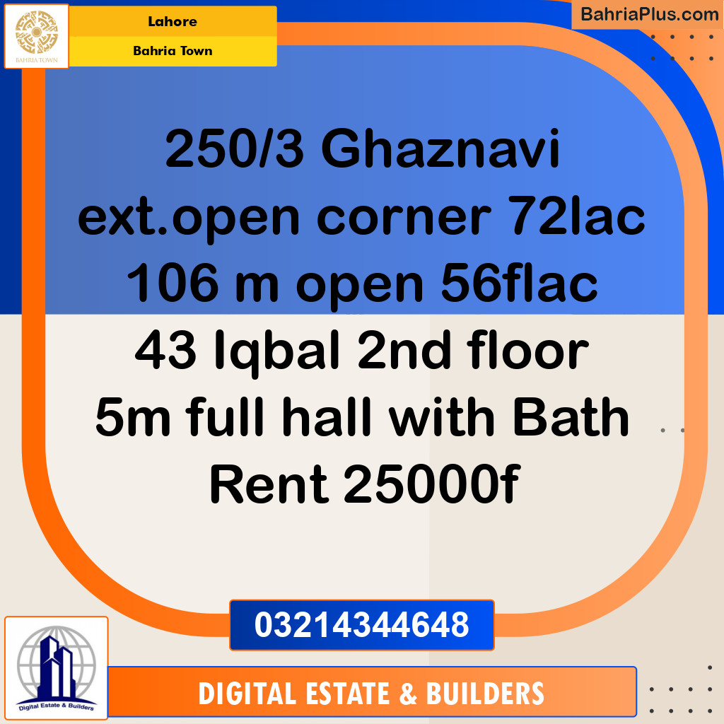 Residential Plot for Sale in Bahria Town, Lahore - (BP-206300)