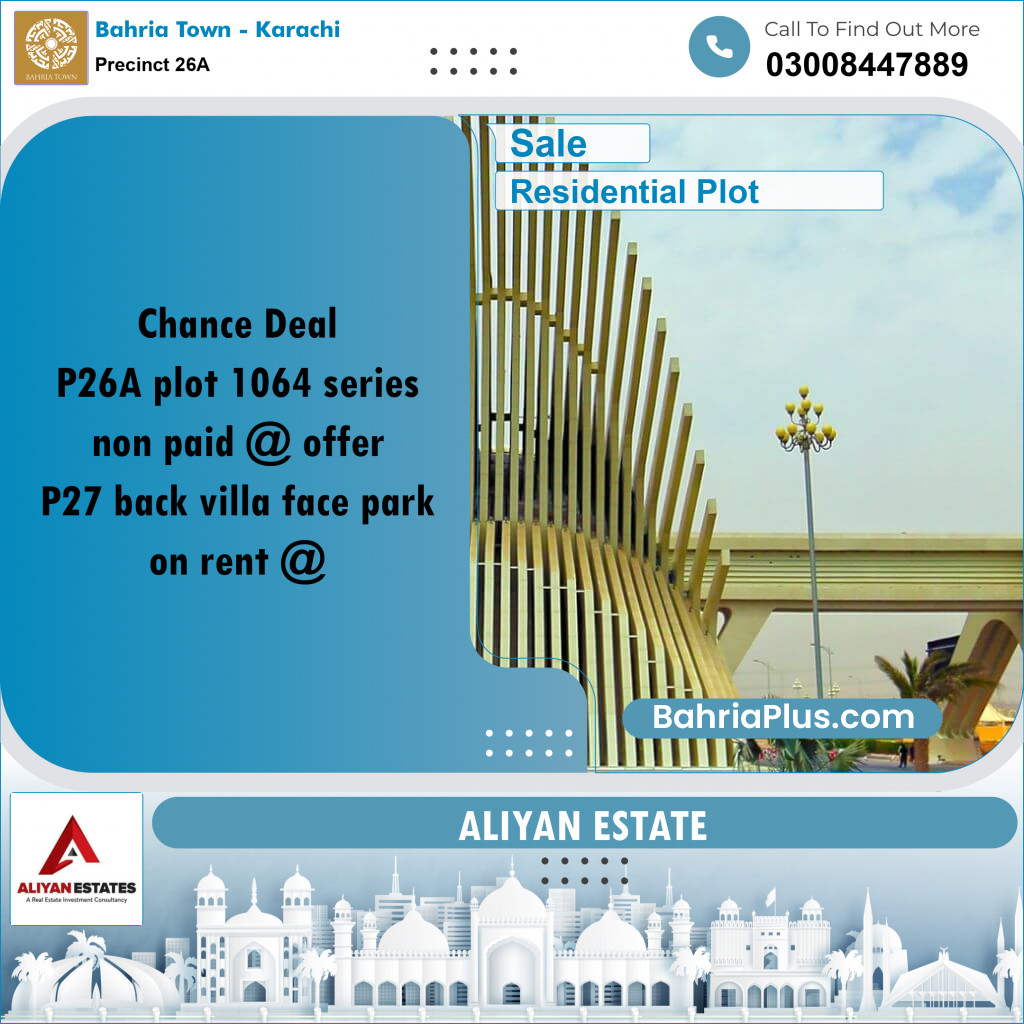 125 Sq. Yards Residential Plot for Sale in Precinct 26A - Bahria Town, Karachi - (BP-206439)